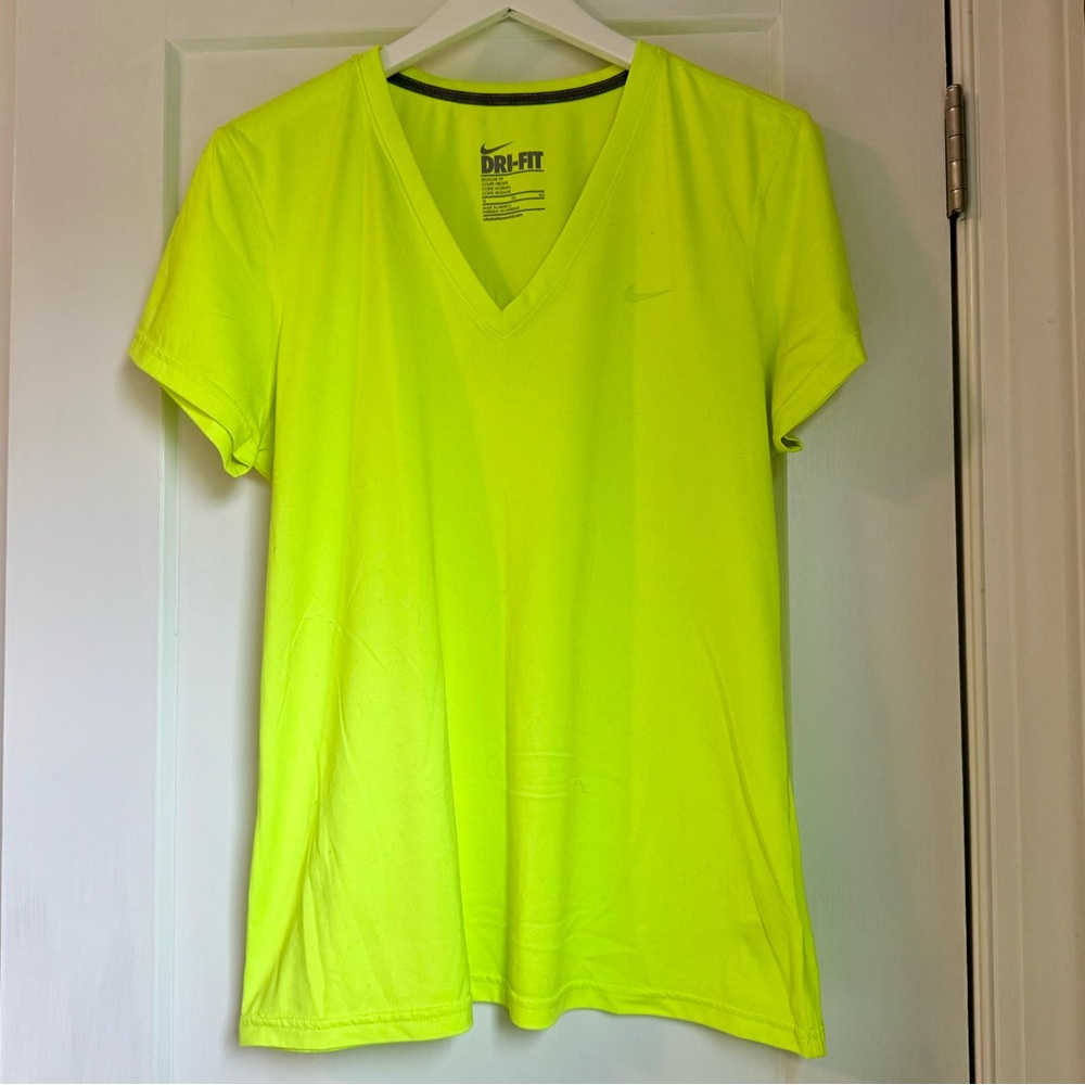 Nike Women's Bright Yellow Dri-FIT Tee
